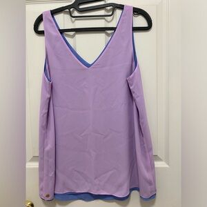 Lilly Pulitzer reversible Florin top, size medium, EUC, shades of purple/blue